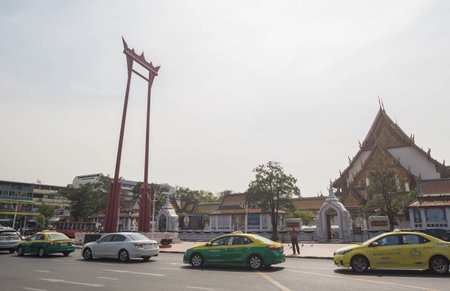 Bangkok, Thailand - DEC 10 : Sao Chingcha is the attraction of Bangkok on December 10, 2016.のeditorial素材