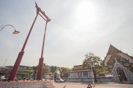 Bangkok, Thailand - DEC 10 : Sao Chingcha is the attraction of Bangkok on December 10, 2016.のeditorial素材