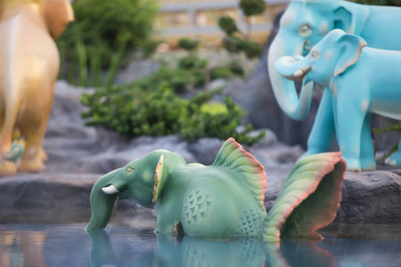 Bangkok, Thailand-NOV 10 : Sculpture Waree Kunchorn in the forest Himmapan at Sanam Luang on november 10, 2017.のeditorial素材