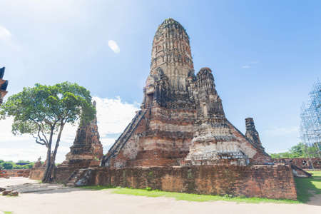 Wat Chaiwatthanaram in Ayutthaya province.の写真素材