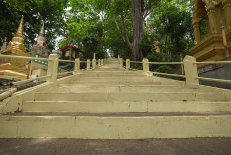 Staircase in temple on the mountain.