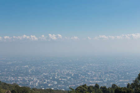 Chiang Mai city view from the mountain.の写真素材