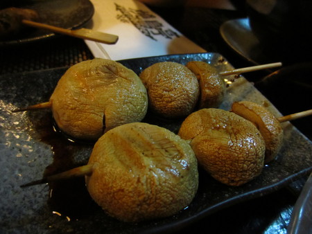 Japanese food - grilled white mushroomsのeditorial素材