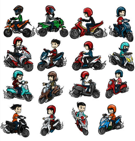 Motorbikeのイラスト素材