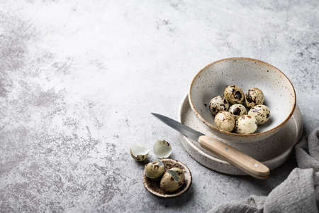 quail eggsの写真素材