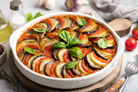 Ratatouille, traditional french vegetable dish, selective focusの写真素材