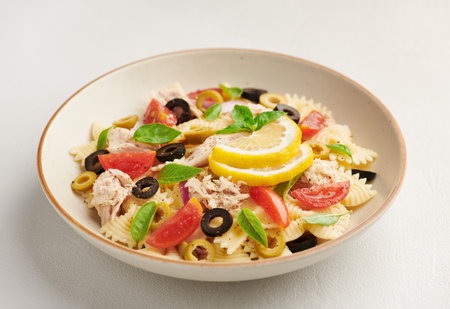 Tuna Pasta Saladの写真素材