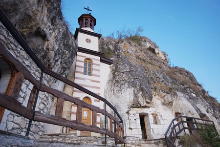 Besarbovo Rock Monastery, Bulgariaの写真素材