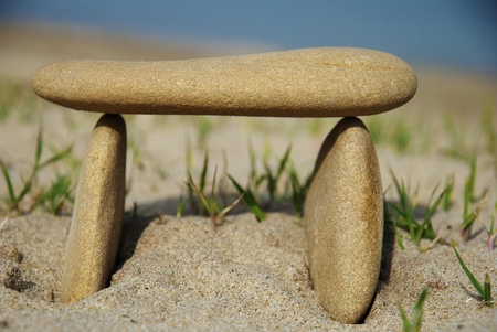 idea of house with pebble stoneの写真素材