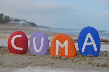 Cuma, friday in turkish languageの写真素材