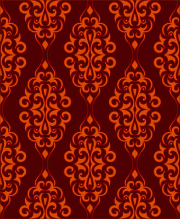 Ornamental wallpaper that will tile seamlesslyのイラスト素材