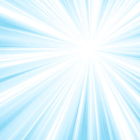 Explosion of light in shades of pastel blue with   center in the upper right corner. Use of a linear gradient and   3 global color swatches.のイラスト素材