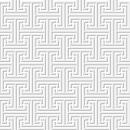 Simple geometric shapes forming an abstract seamless pattern.のイラスト素材