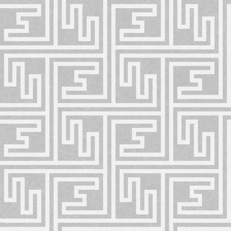 Simple geometric shapes forming an abstract seamless pattern on textured background.のイラスト素材