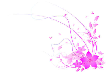 Abstract floral backgroundのイラスト素材