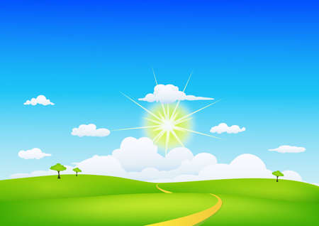 nature landscapeのイラスト素材