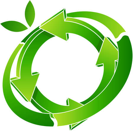 logo recyclingのイラスト素材