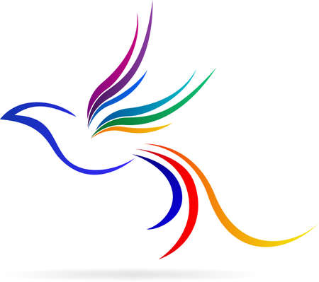 logo flying birdのイラスト素材