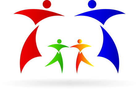 logo familyのイラスト素材