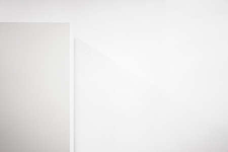 Clean white wall of an interior background.の写真素材