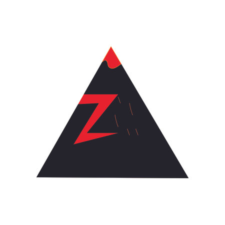 mountain erupting logo vector design illustrationのイラスト素材