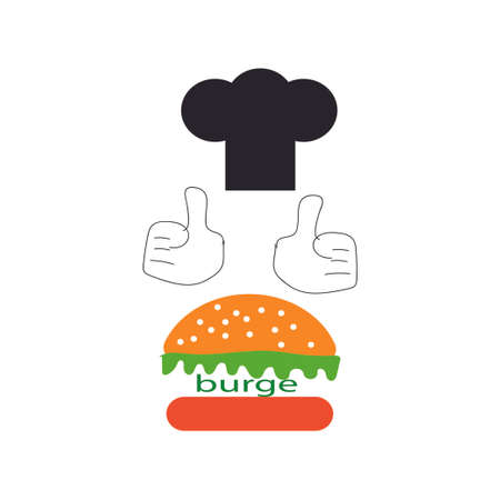 Burger icon vector design illustrationのイラスト素材