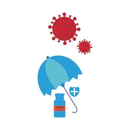 Corona health protection sign icon vector design illustrationのイラスト素材