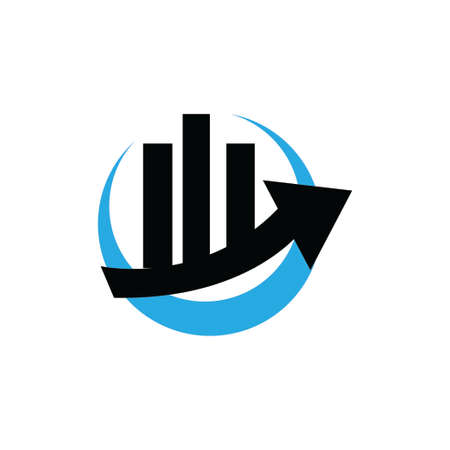 Income increase data icon vector design illustrationのイラスト素材