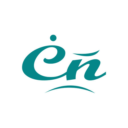 font cn color icon vector illustration designのイラスト素材
