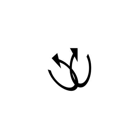 arrow icon vector design illustrationのイラスト素材