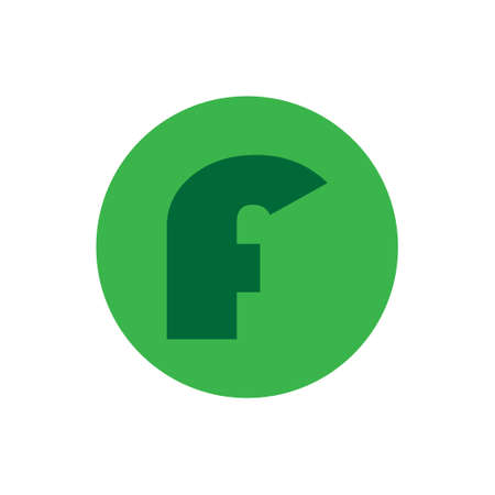 Letter F icon vector design illustrationのイラスト素材