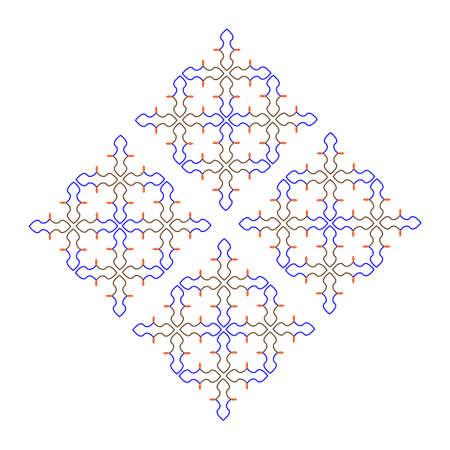 Batik pattern design vector illustrationのイラスト素材