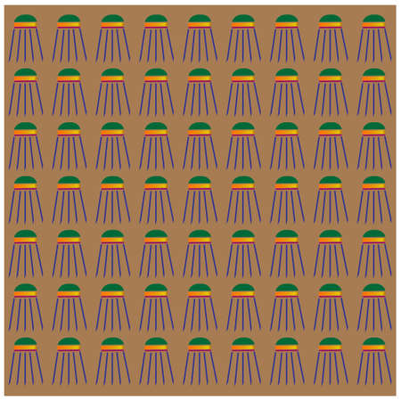 Geometric ornamental vector pattern. Seamless design texture.のイラスト素材