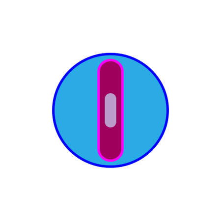 letter i color icon vector design backgroundのイラスト素材