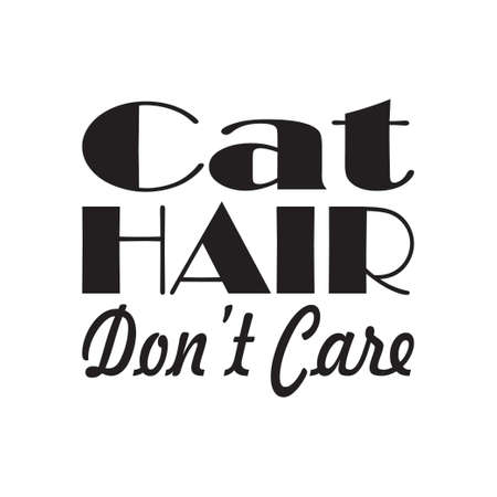 paint hair don't care black letter quoteのイラスト素材