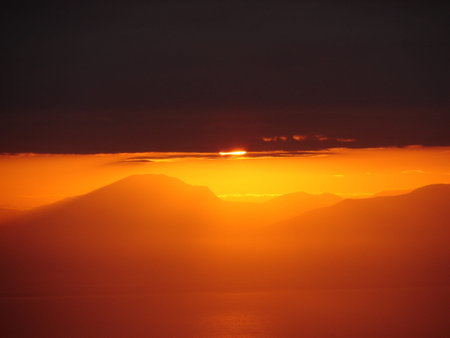 Sunset on the seaの素材