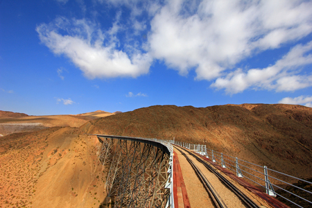 La Polvorilla viaduct, Tren A Las Nubes, near San Antonio De Los Cobres, northwest of Argentinaの写真素材