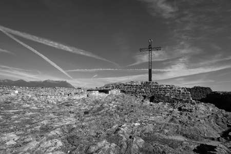 Rocca of Manerba - Garda lake - Italyの写真素材