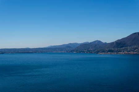 The Garda lake from Crero - Italyの写真素材