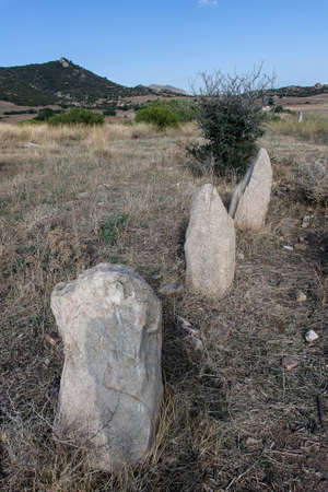 Sardinia - Costa Rei - menhirsの写真素材