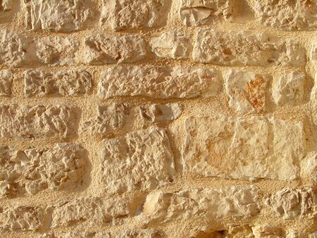 Old rustic stone wall texture                      の写真素材