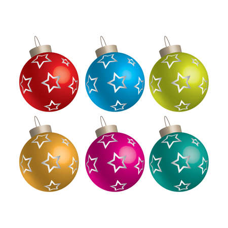 Christmas ornamentsのイラスト素材