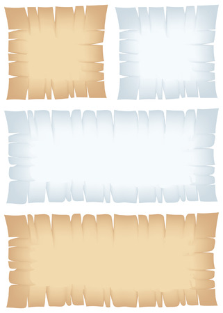 Torn banners for backgrounds and pirate mapsのイラスト素材