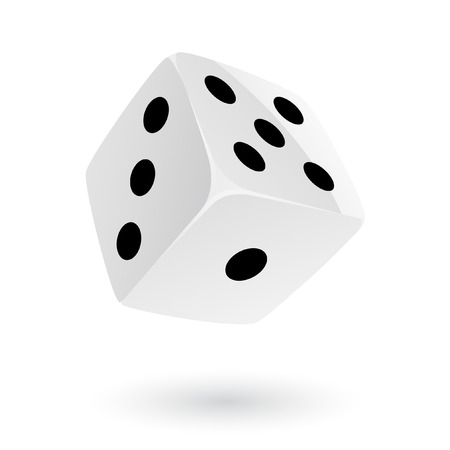 Dice isolated on whiteのイラスト素材