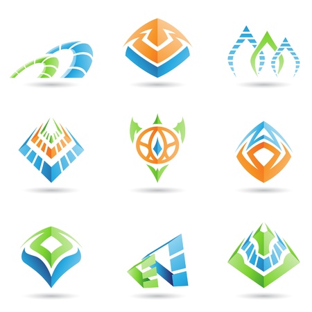 mystic pyramid like symbolsのイラスト素材
