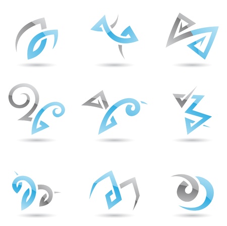 Swirly Abstract Line graphicsのイラスト素材