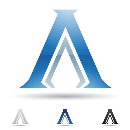 abstract icons based on the letter Aのイラスト素材