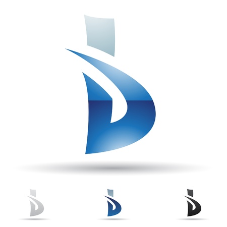 abstract icons based on the letter Bのイラスト素材