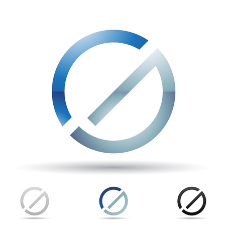  illustration of abstract icons based on the letter Gのイラスト素材