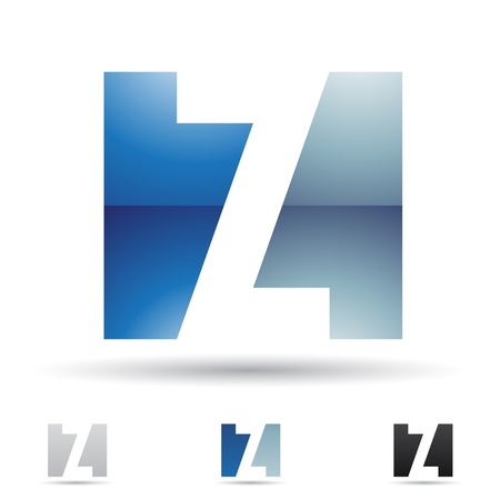  illustration of abstract icons based on the letter Zのイラスト素材